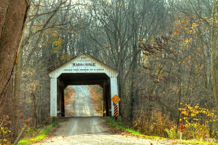 Marshall Covered Bridge by Jack R Perry