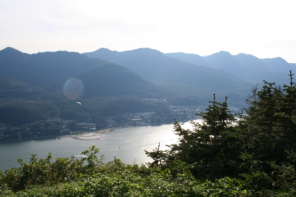 Paraglider over Gastineau Channel by newmediageek