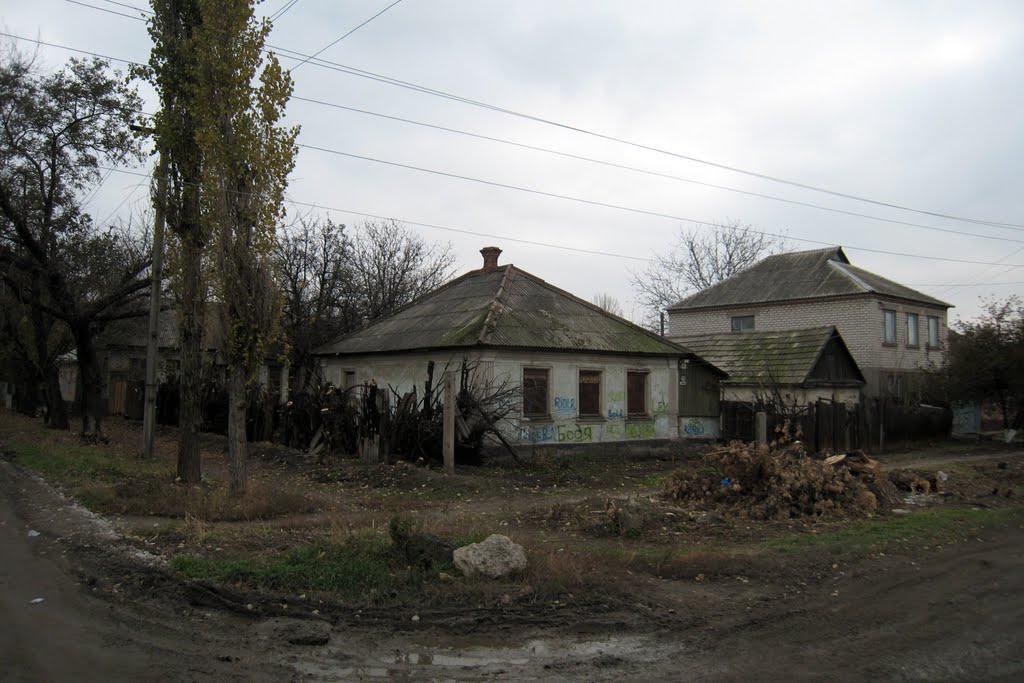 Разрисованный домик. A small house covered with paintings. by sanja.byelkin