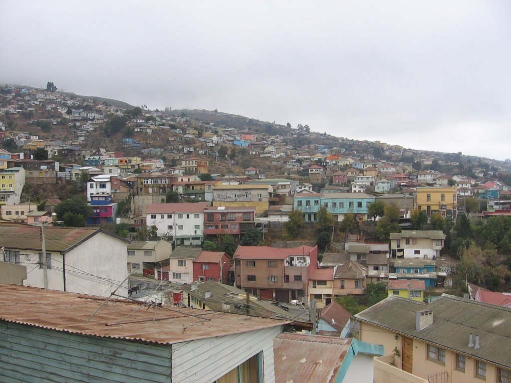 Vista de los cerros de Valparaíso by alitomar