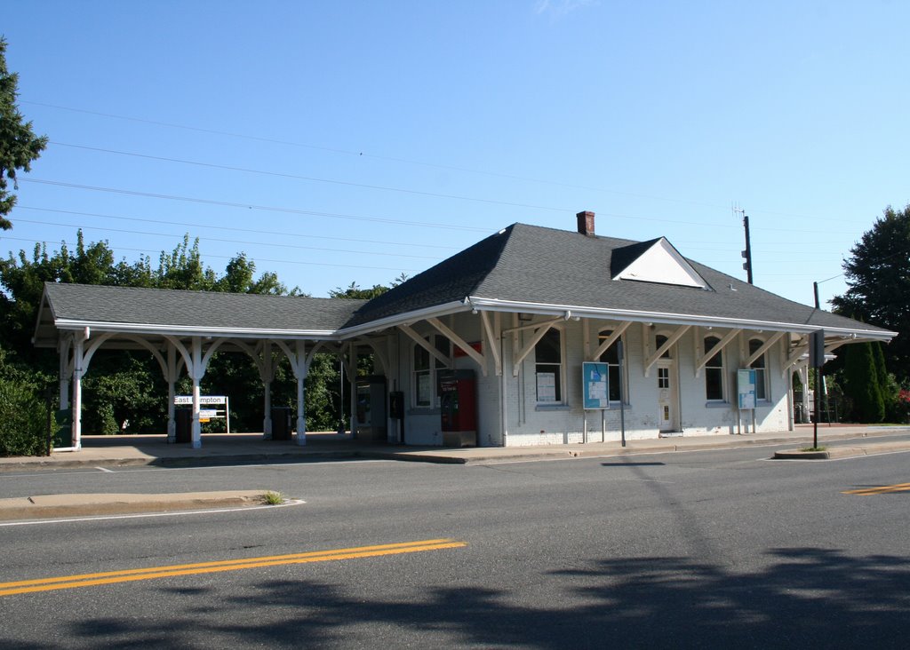 LIRR Train Station in East Hampton by Peter Bond