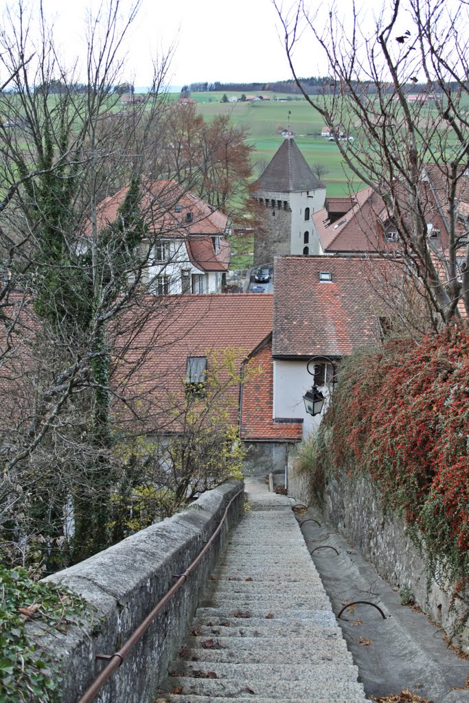 Escalier de la massin, Romont - Friburg by João Paulo Coutinho