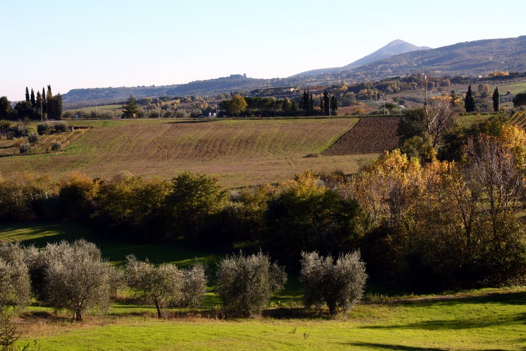 Veduta verso il monte di Cetona e Sarteano by Filippo Alimenti