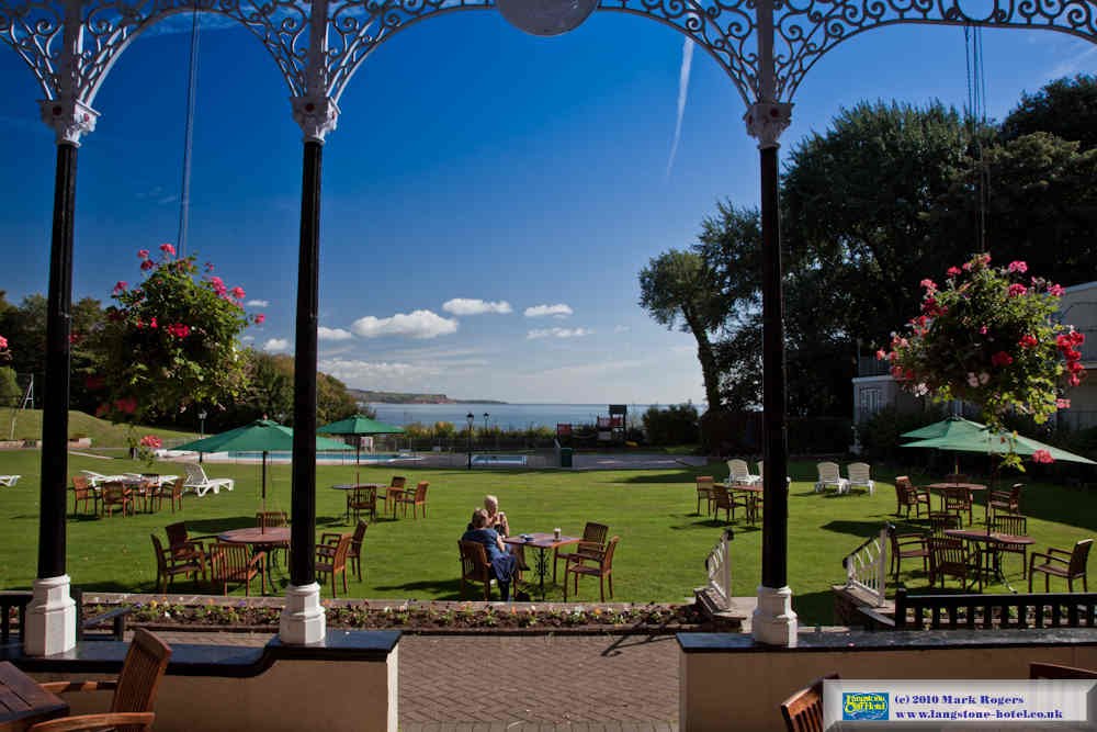 View from the Verandah at Langstone Cliff Hotel by Mark Rogers