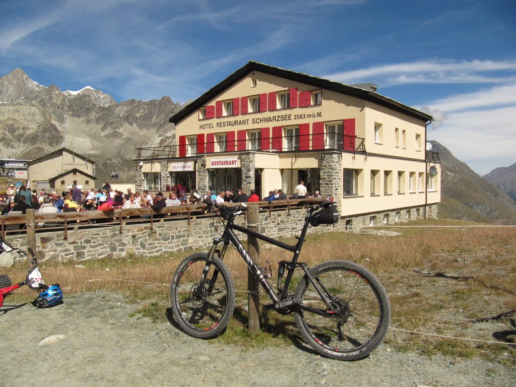 Switzerland, a rest time after climbing at Schwarzsee by ad vitam et terrae n…