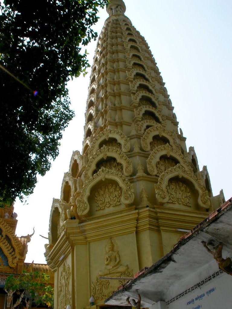 Wat Ornderk Temple Pagoda, Battambang, Cambodia by Alex Milazzo