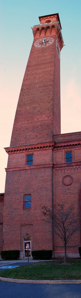 Clock Tower of Republican-American, former Railroad Station at Waterbury, CT by school_1106