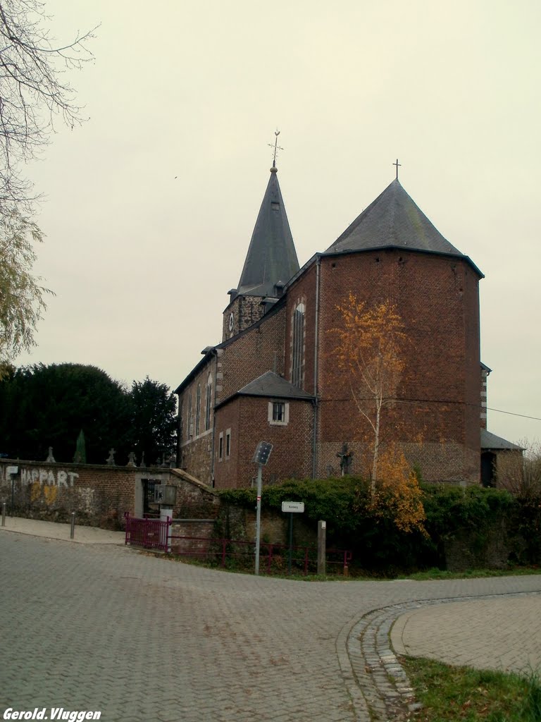 Achterkant kerk Fouron Saint Martin. 17 Nov. 2010 by Gerold Vluggen