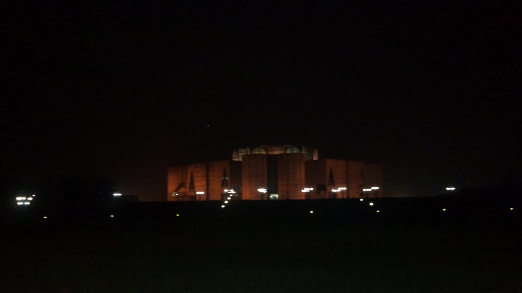 Bangladesh Parliament House at night… by rajib_bangladesh