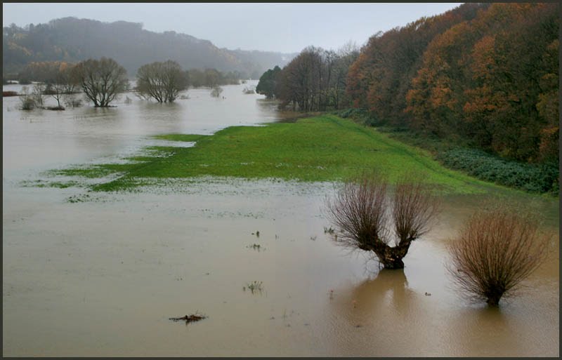 Ruhrhochwasser bei Hattingen - Flood of River Ruhr near Hattingen by Croli