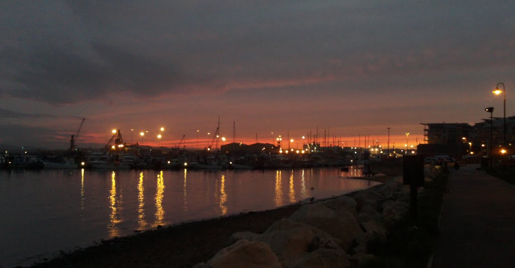 Poole Docks Reddish Sunset by whitesurf2000