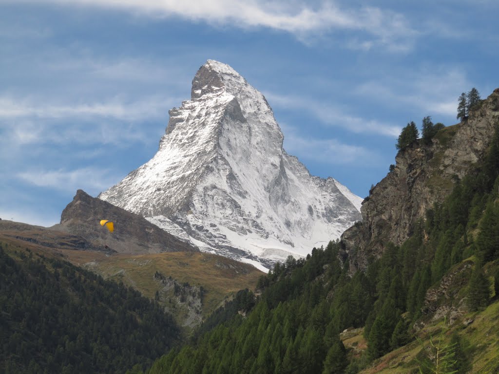 Switzerland, Paragliding at Matterhorn by ad vitam et terrae nobilis