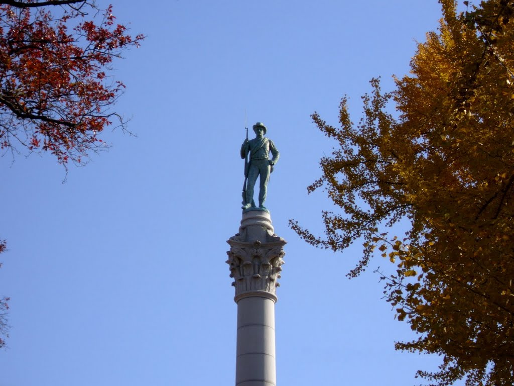 Confederate Soldier statue on top of Libby Hill by Shawn Dreelin