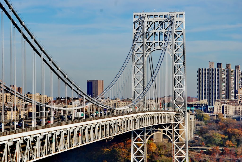 George Washington Bridge, view from Fort Lee Park by school_1106