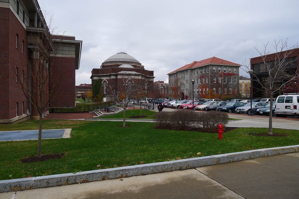 Rear view of Hendrick Chapel and other buildings by halfect