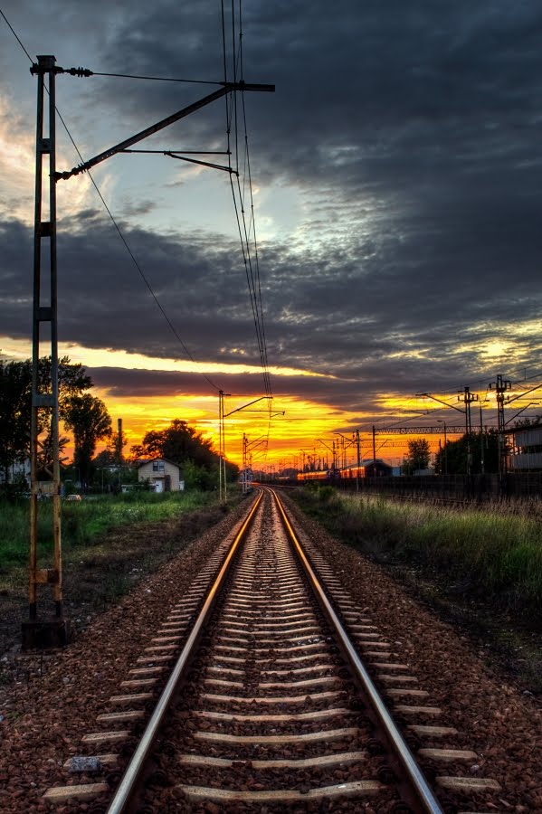 Railroads - Sunset by Joshua_