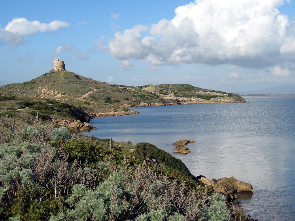 San Giovanni Sinis, mare morto e la torre by Francesco Uccheddu