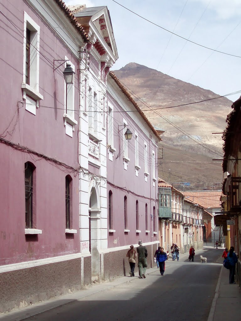 Street & Cerro Rico, Potosí, Bolivia by eopederson45