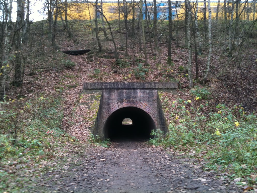 Jeeptunnel underneath railroadbridge WWII by Jasper Wijkamp