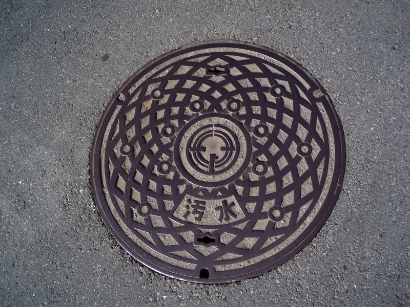 Manhole at Kohnosu City (Fukiage Town) by Kiyoshi Fujimoto