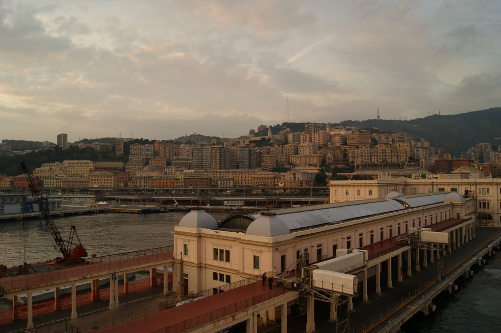 Hafen von Genua by Jakob Kuhn