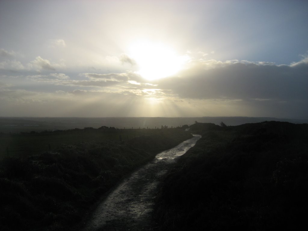 Puesta de sol camino Giants Causeway by ivanpmav