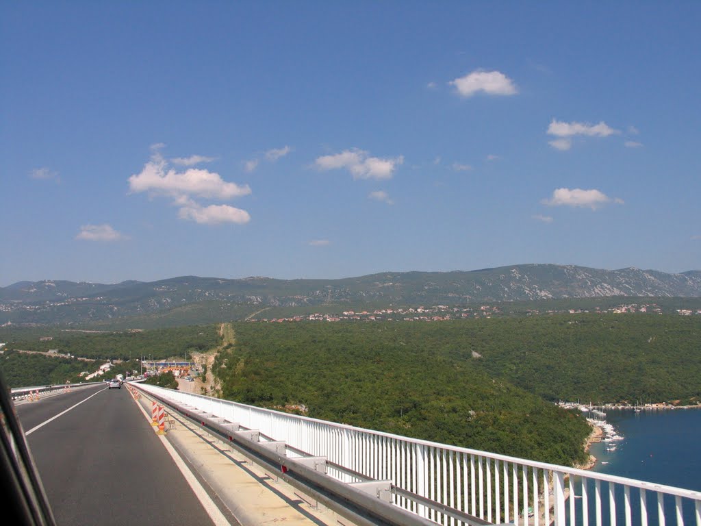 Krk Bridge view to Smrika Croatia by Ulf Eberhard