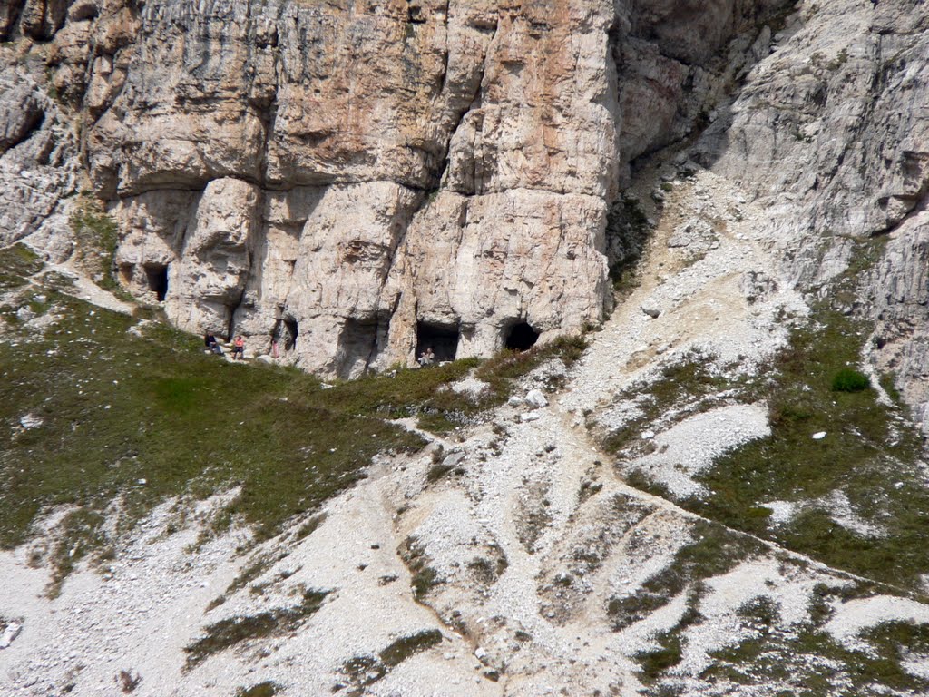 Dolomity - Austrian 1. World War fortress opposite the Tre Cime - 2500 m asl. by Antonín Bouda