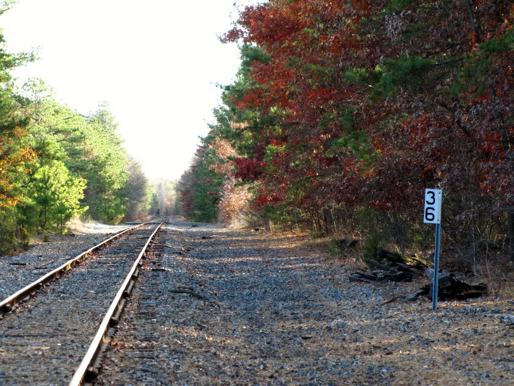 CSX Line Southward from Deep Run by Chris Sanfino