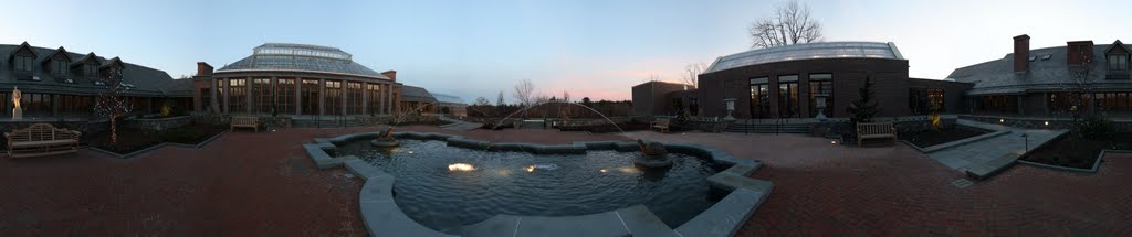 Winter Garden Panorama - Tower Hill Botanic Garden - Boylston, MA by LEOPBS