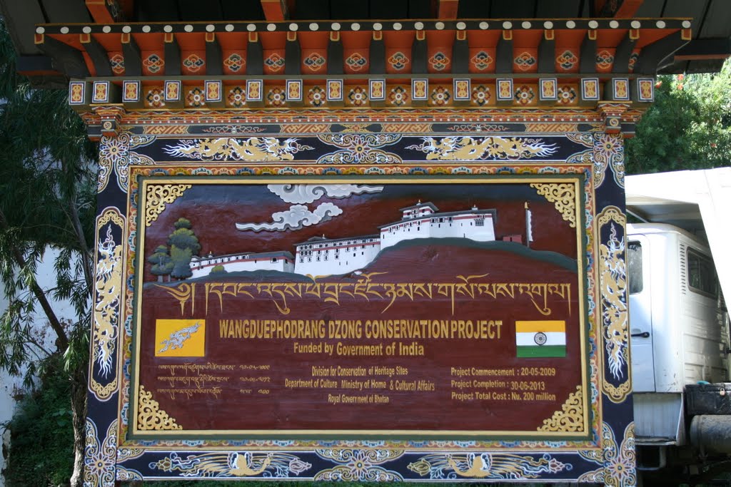 Wangdue Dzong - Conservation Project by samirkumarbiswas