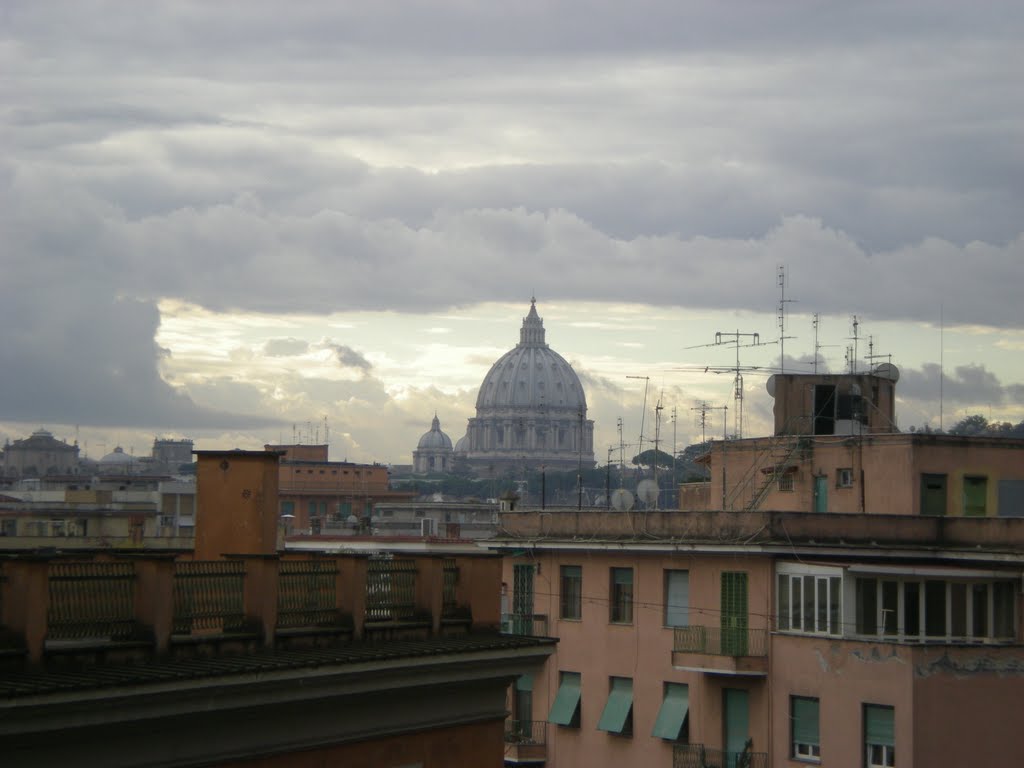 St. Peter's dome - Prati quarter, Rome by Nikos S. Tsoniotis