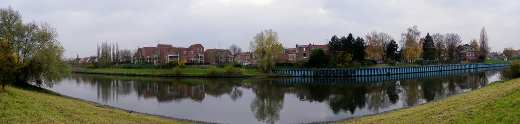 Quesnoy sur Deûle - Panorama sur le canal de la Deûle - 22/11/2010 by epaulard59