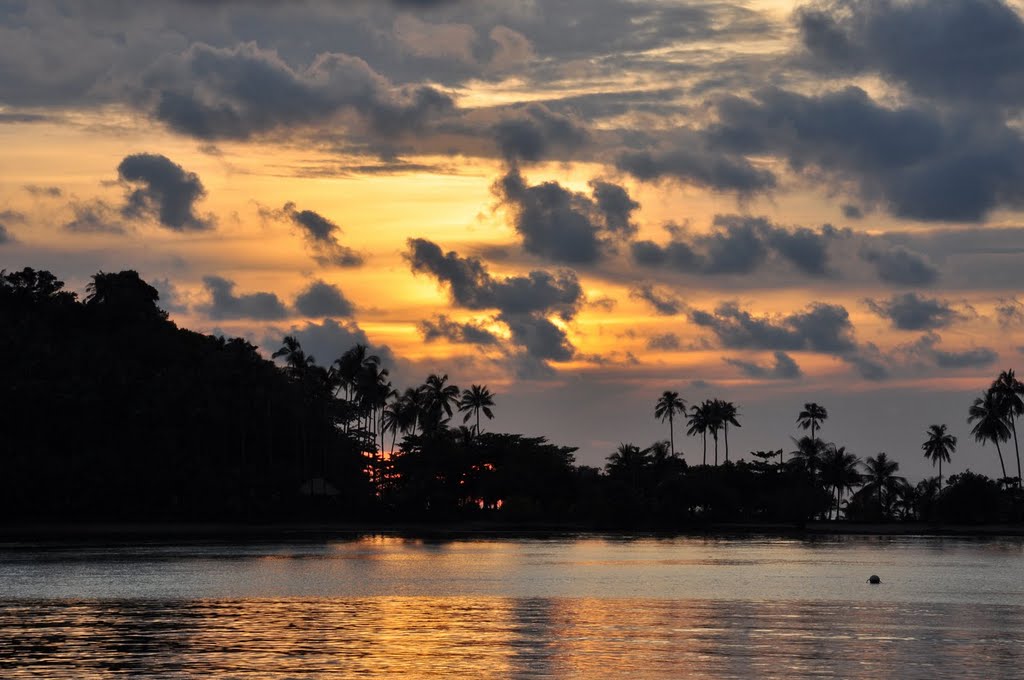 Sunset at Bang Bao, Koh Chang by BohdanZhezlo