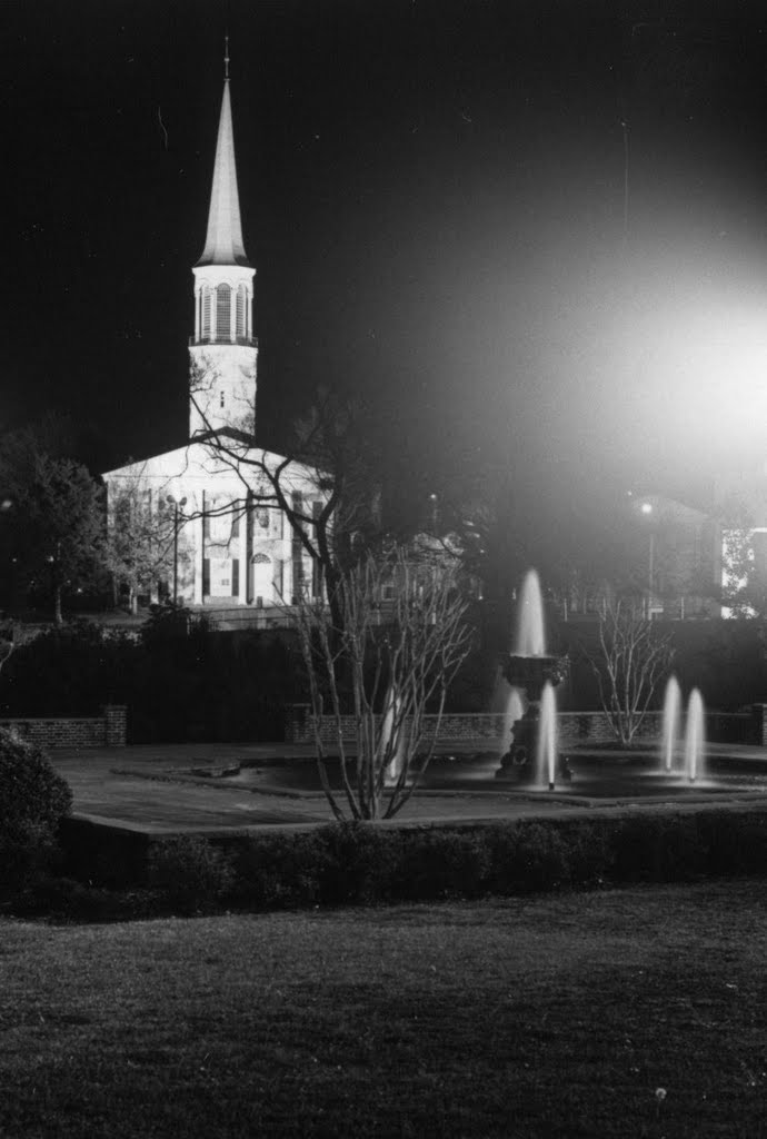 Fountain and First Presbyterian Church by rahays4045