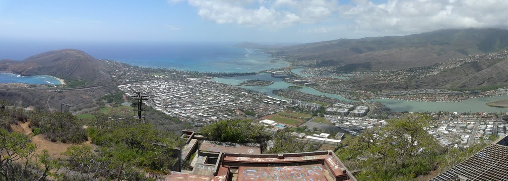 View from summit of Koko Crater, Oahu, Hawaii, USA by Patrick Mock