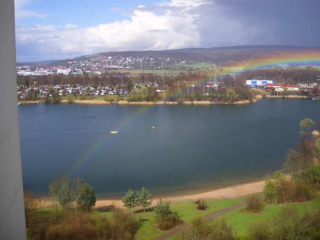 Regenbogen über dem See nach dem Gewitter by KaVo-TT-120