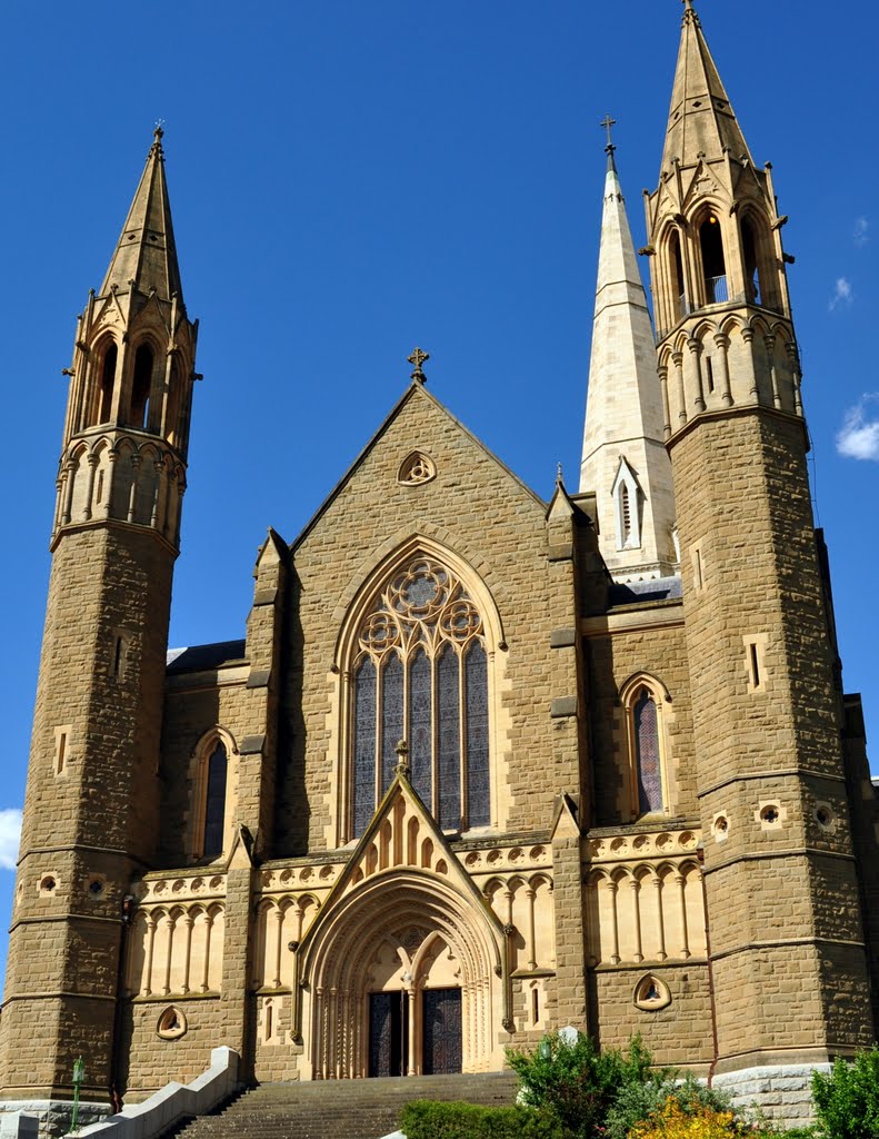 Front of Sacred Heart Cathedral by diannemcd