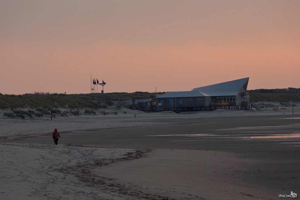 Beach House at sunset by Bram van Broekhoven