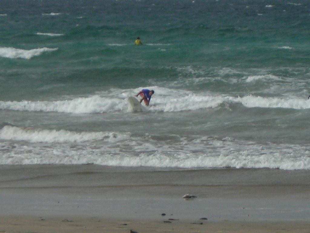 Haciendo windsurf en Famara by evilaclara