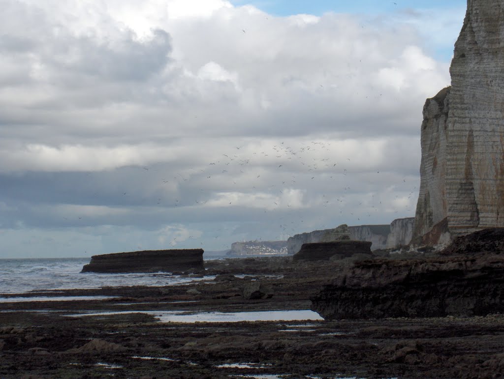 Etretat, am Strand in Richtung Yport by Eric Meeuwsen