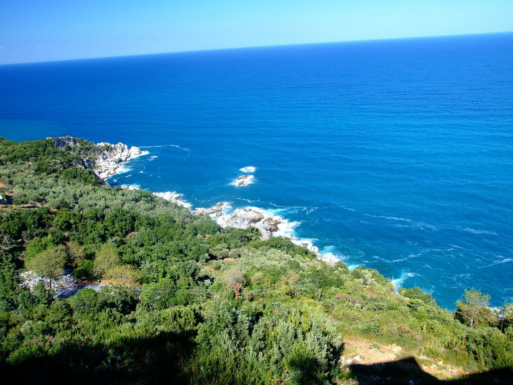 Greece, Mylopotamos, seaview from Diakoumis apartman by Krisztian Gombos