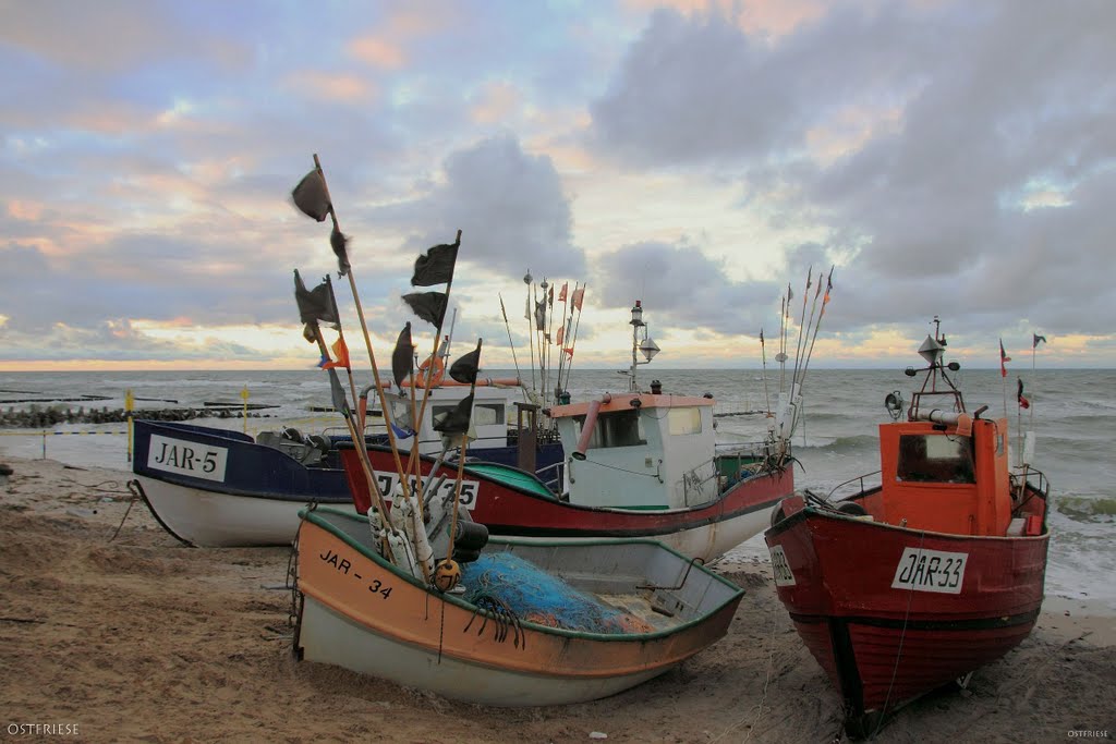 Wieczór w porcie rybackim, Abend am Fischerhafen by Ostfriese