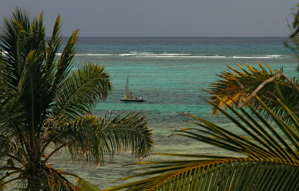 View from Bar at Kichanga. by Huw Lewis