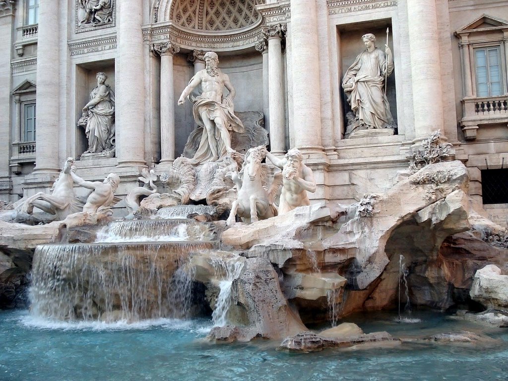 Fontana di Trevi Roma Italia by Sr.Mario Botello