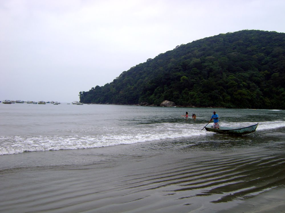 Rota luiz tenista de bike.pescador trazendo embarcaçao by Luiz Coelho