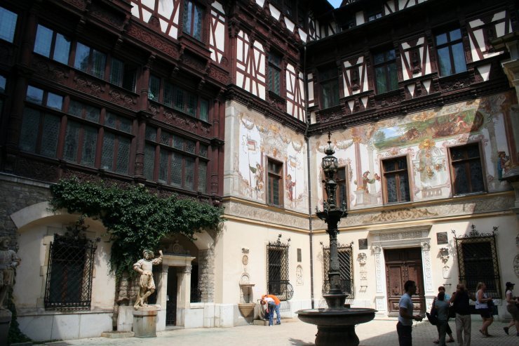 Sinaia - paintings Peles Castle by Fernando Occhibove