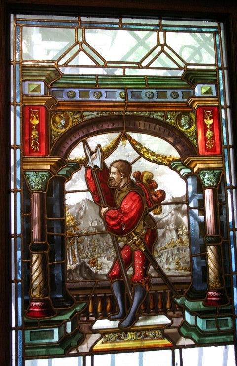 Sinaia- Peles: painted glass by Fernando Occhibove