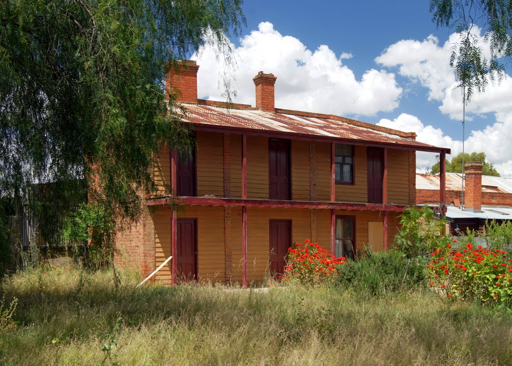 Former Brothel (2010). Built in 1869, this became part of a 13-roomed boarding house. It is believed that it operated as a brothel between 1887 and 1897 by Murray Adams