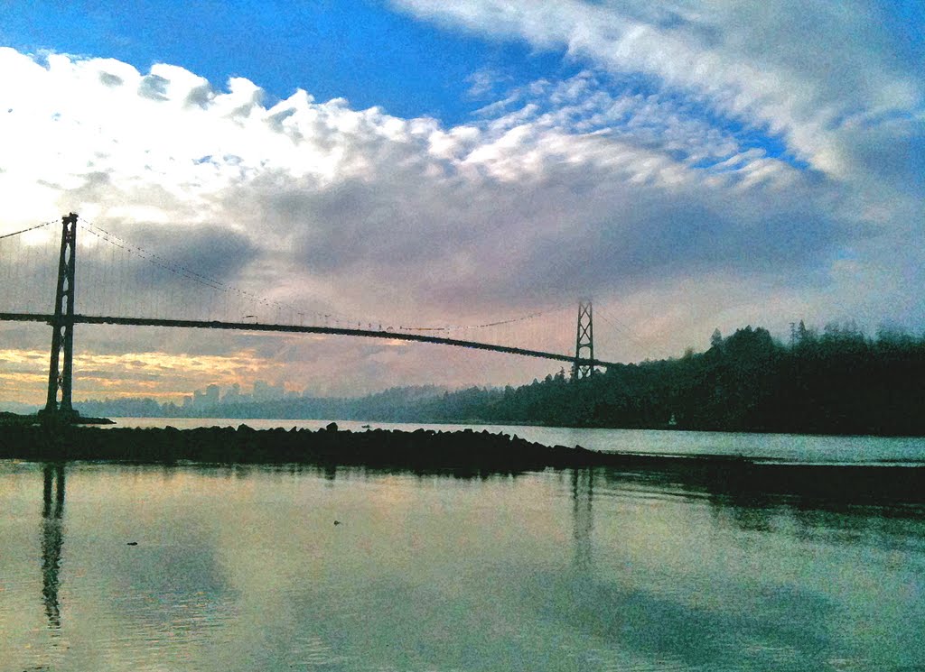 Lions Gate bridge Vancouver by sokazo